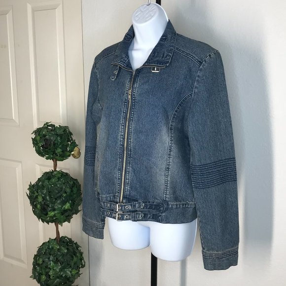 🏍️Bongo Denim Jacket | Blue | Size 9 - Picture 3 of 12